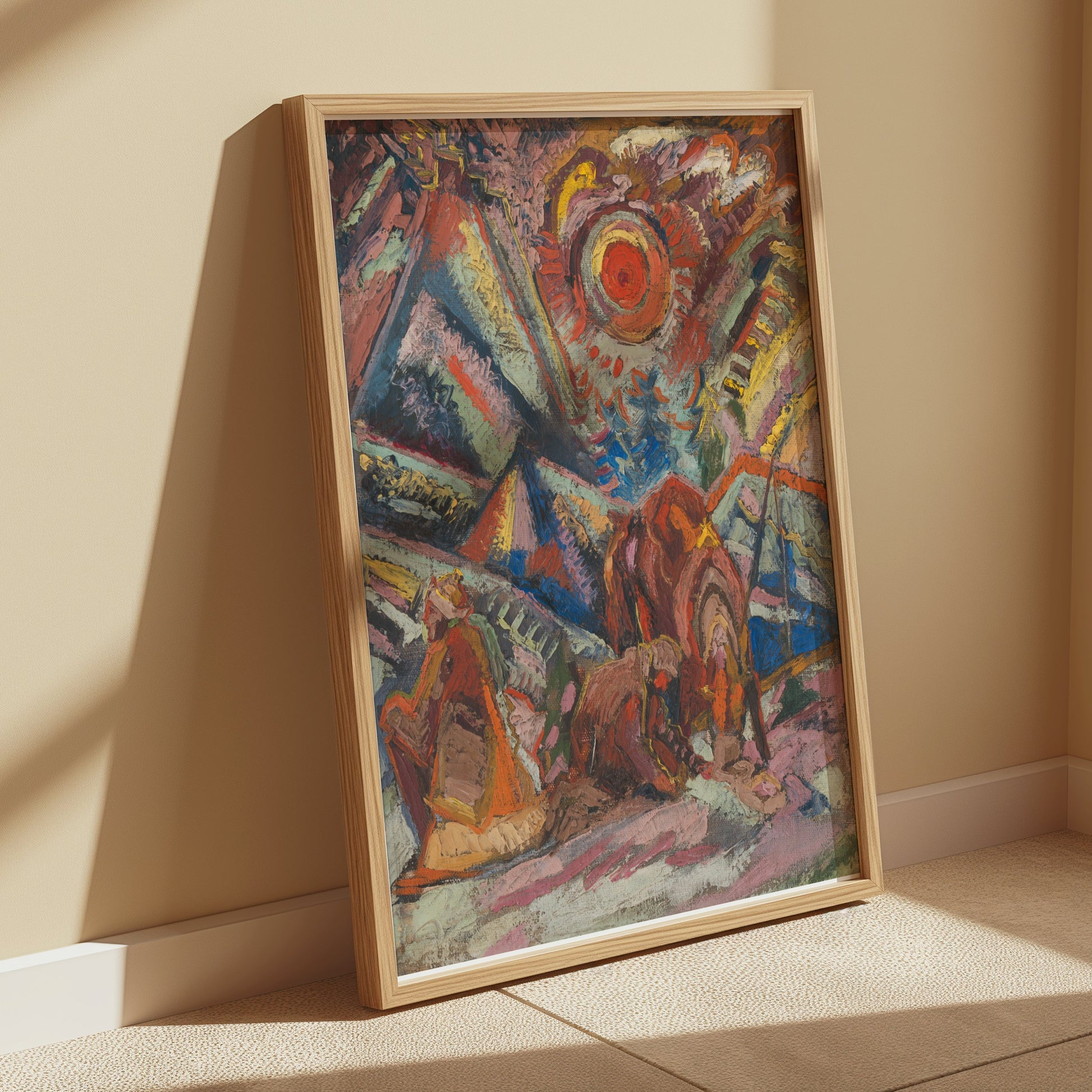 Premium Poster of Abstract Colorful Expressionist Artwork Posters