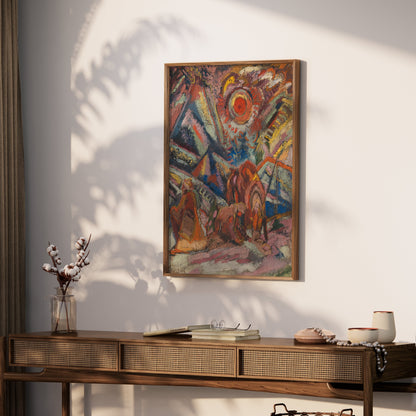 Premium Poster of Abstract Colorful Expressionist Artwork Posters