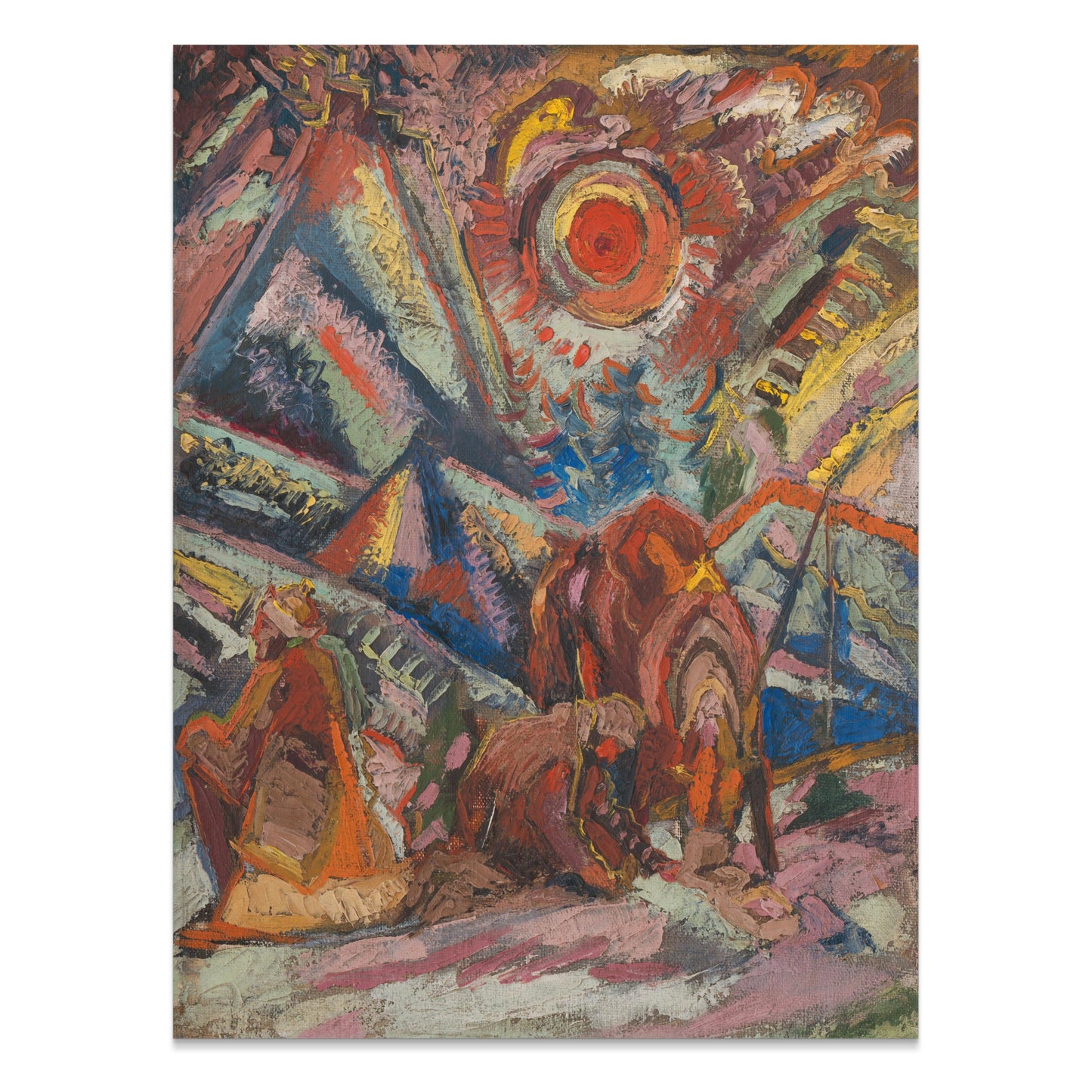 Premium Poster of Abstract Colorful Expressionist Artwork Posters