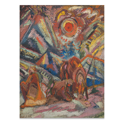 Premium Poster of Abstract Colorful Expressionist Artwork Posters