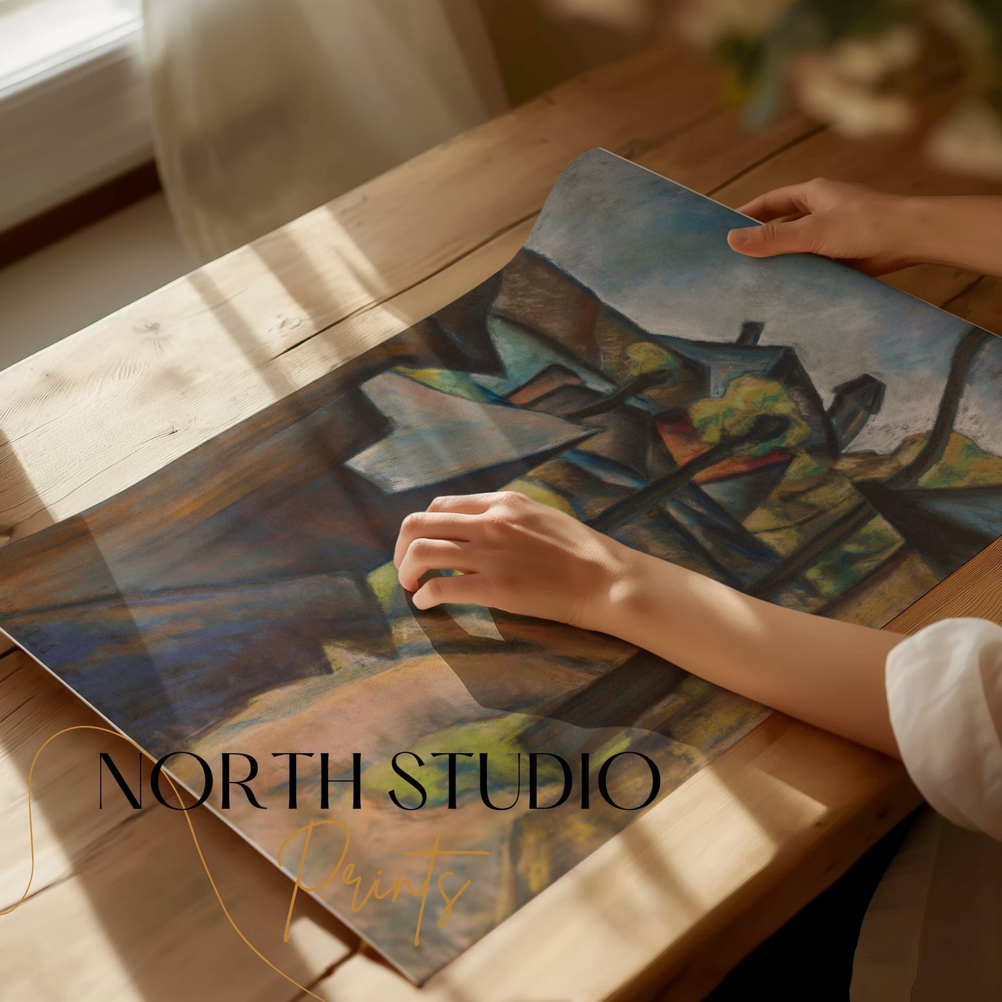 Premium Poster of Abstract Cultural Landscape Artwork Posters