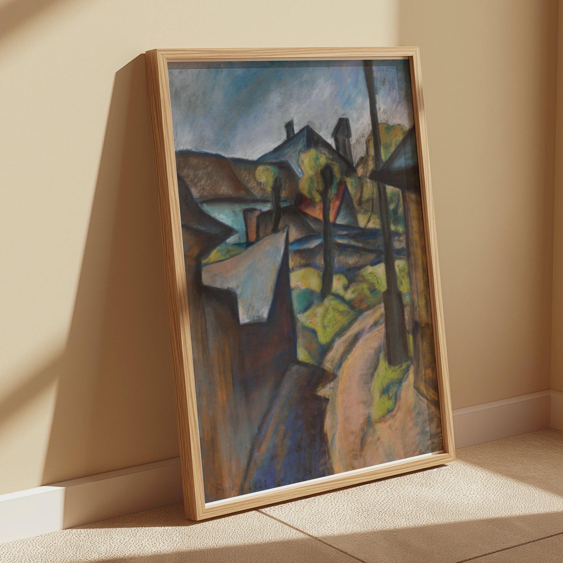 Premium Poster of Abstract Cultural Landscape Artwork Posters