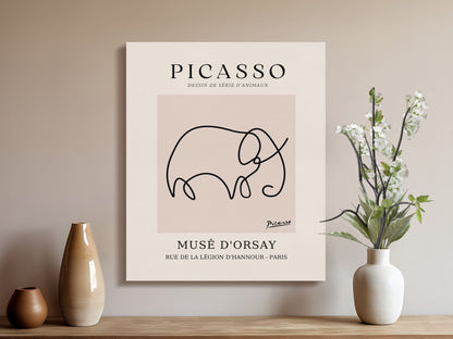 Premium Poster of Abstract Elephant Muse D'Orsay Picasso Canvas Wraps