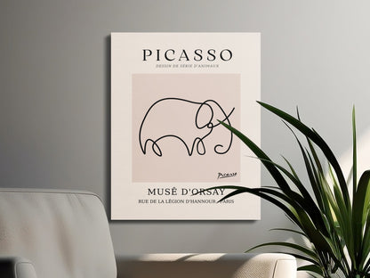Premium Poster of Abstract Elephant Muse D'Orsay Picasso Canvas Wraps