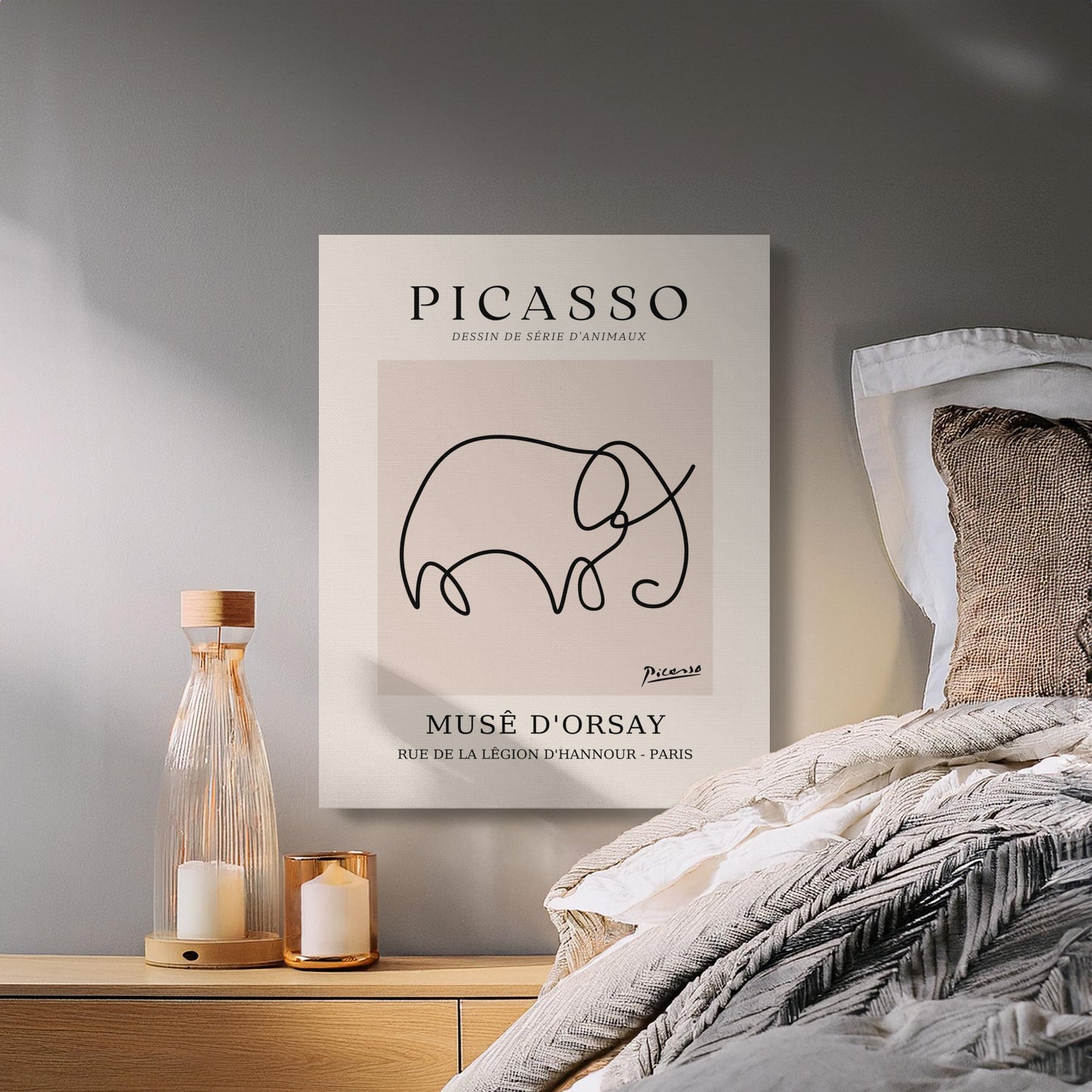 Premium Poster of Abstract Elephant Muse D'Orsay Picasso Canvas Wraps