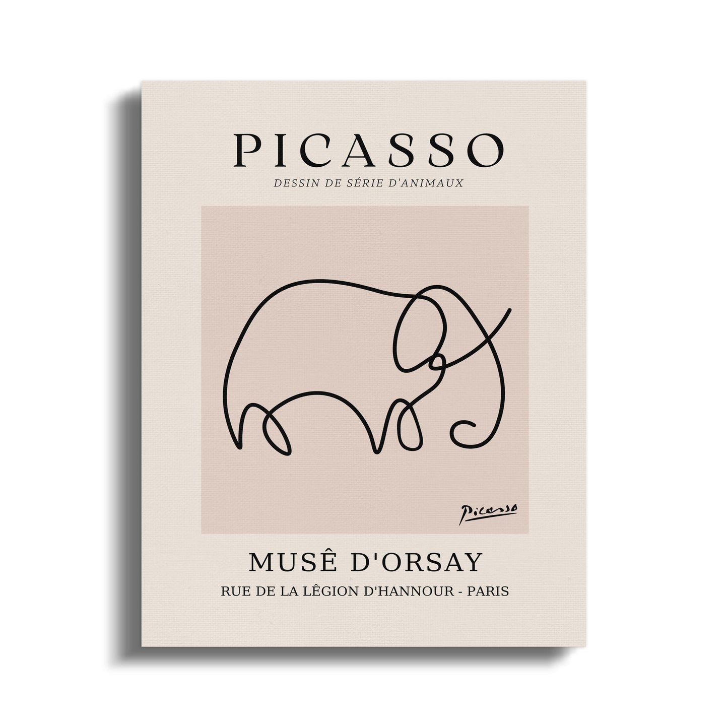 Premium Poster of Abstract Elephant Muse D'Orsay Picasso Canvas Wraps
