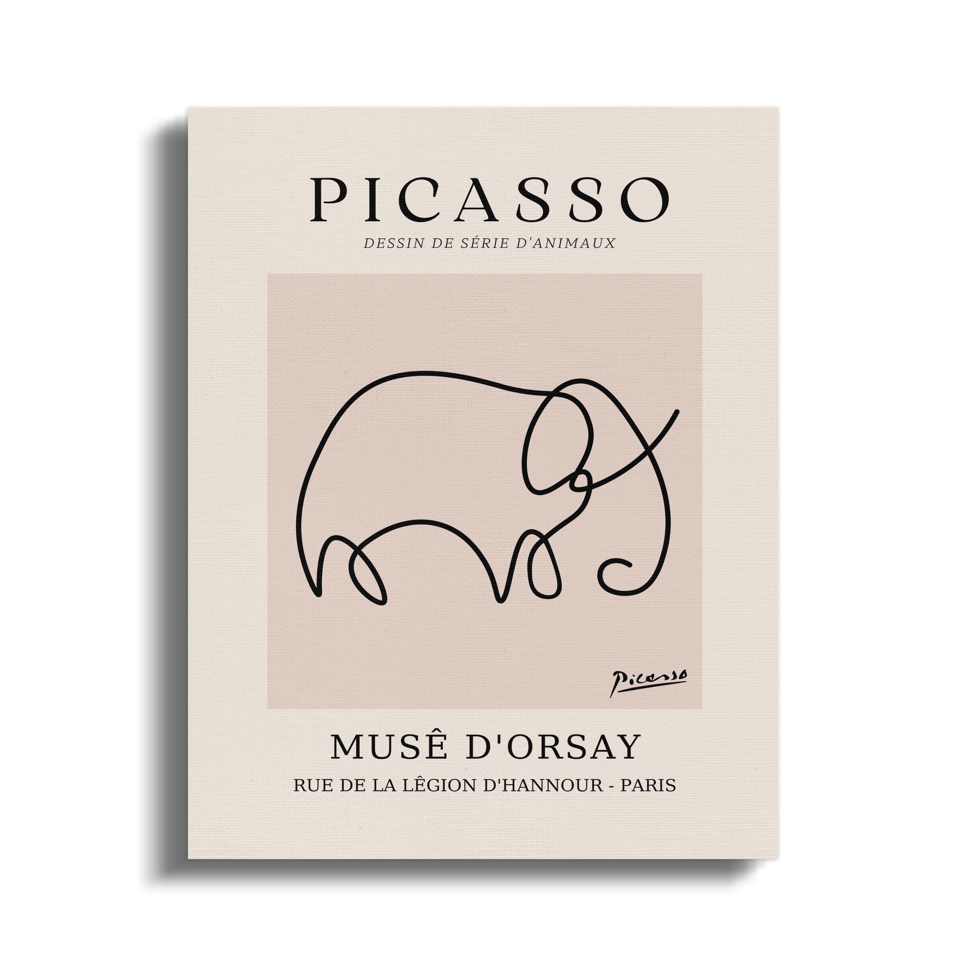 Premium Poster of Abstract Elephant Muse D'Orsay Picasso Canvas Wraps