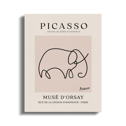 Premium Poster of Abstract Elephant Muse D'Orsay Picasso Canvas Wraps