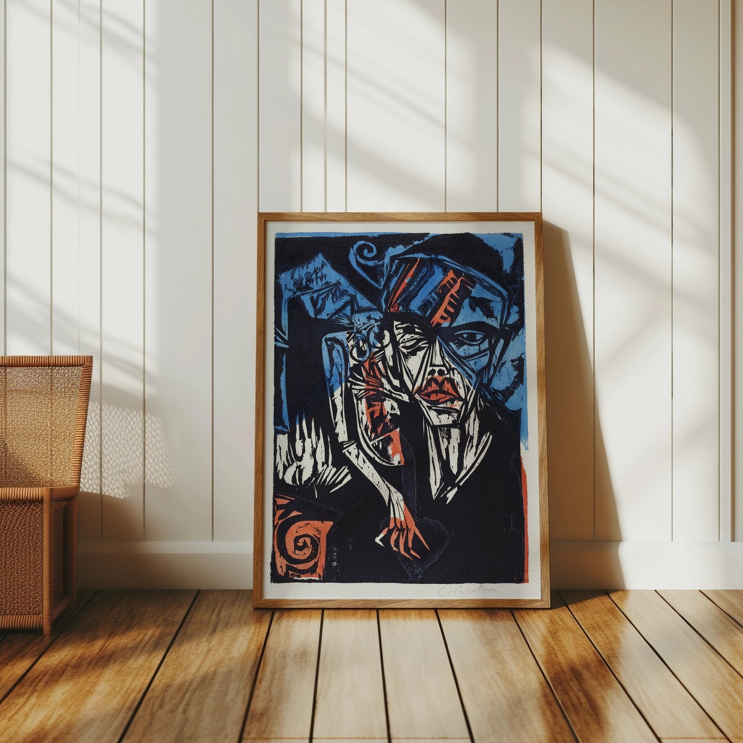 Premium Poster of Abstract Expressionist Face Artwork Posters