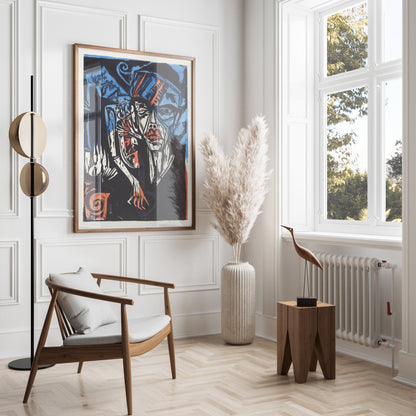 Premium Poster of Abstract Expressionist Face Artwork Posters