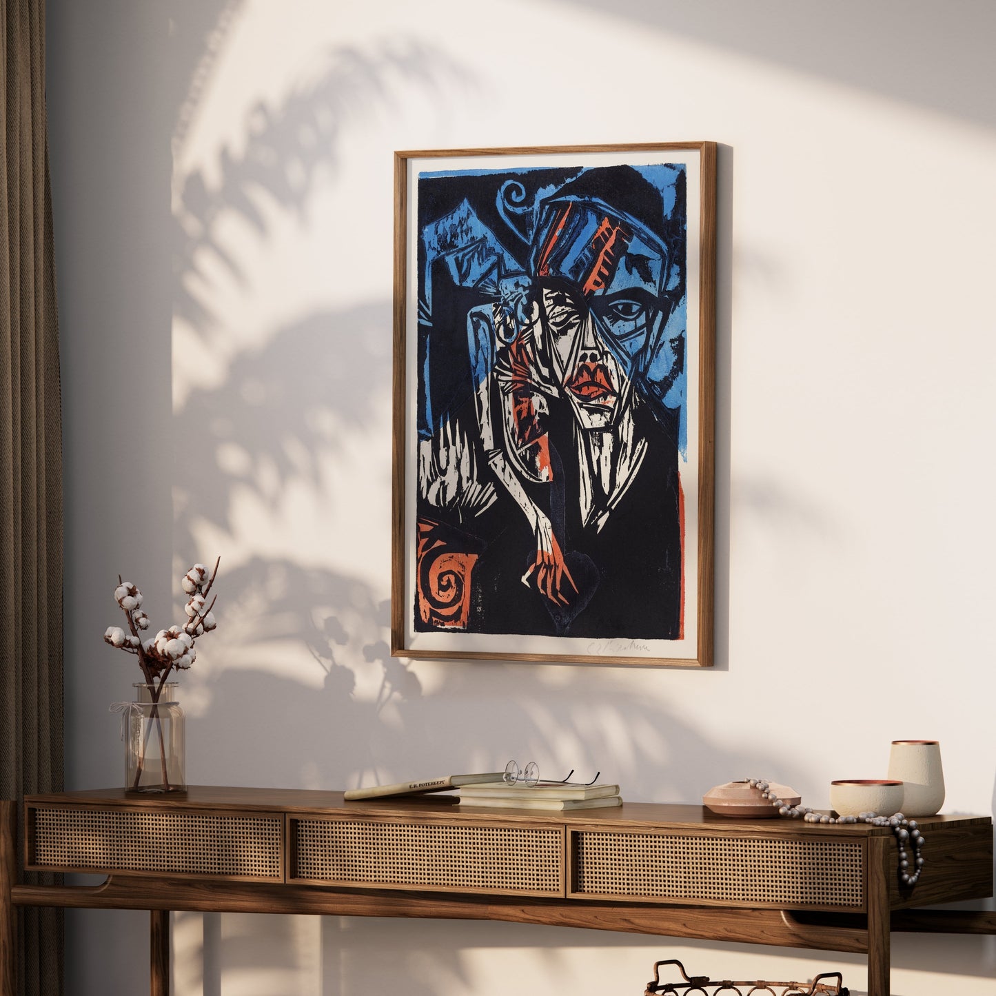 Premium Poster of Abstract Expressionist Face Artwork Posters