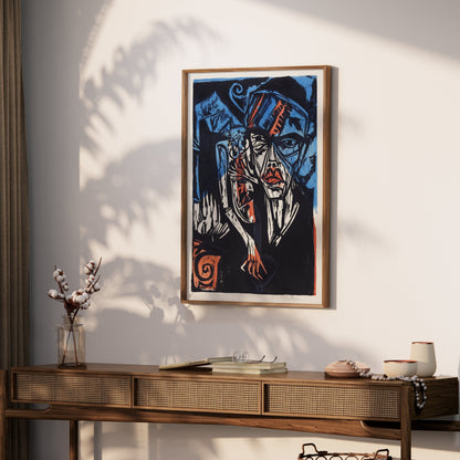 Premium Poster of Abstract Expressionist Face Artwork Posters