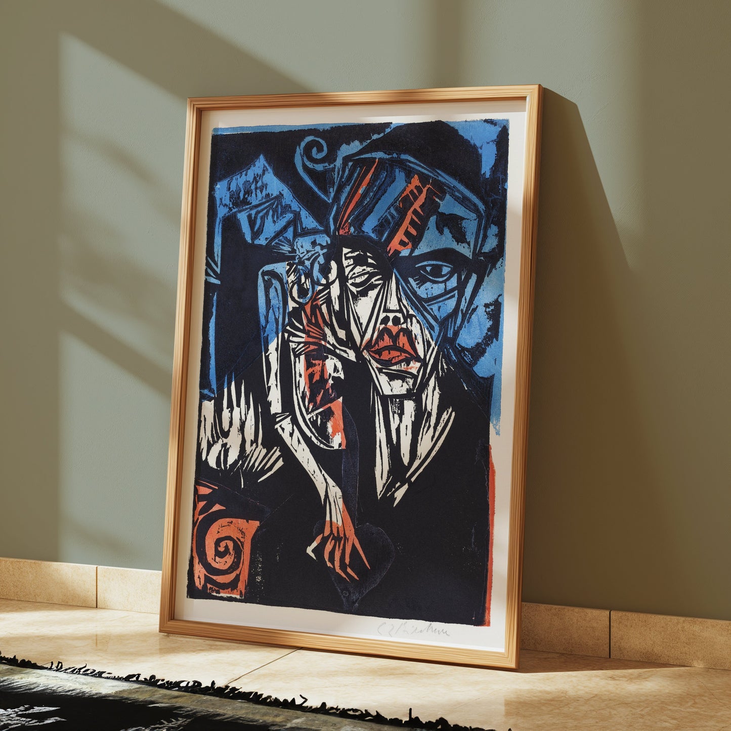 Premium Poster of Abstract Expressionist Face Artwork Posters