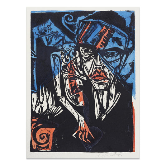 Premium Poster of Abstract Expressionist Face Artwork Posters