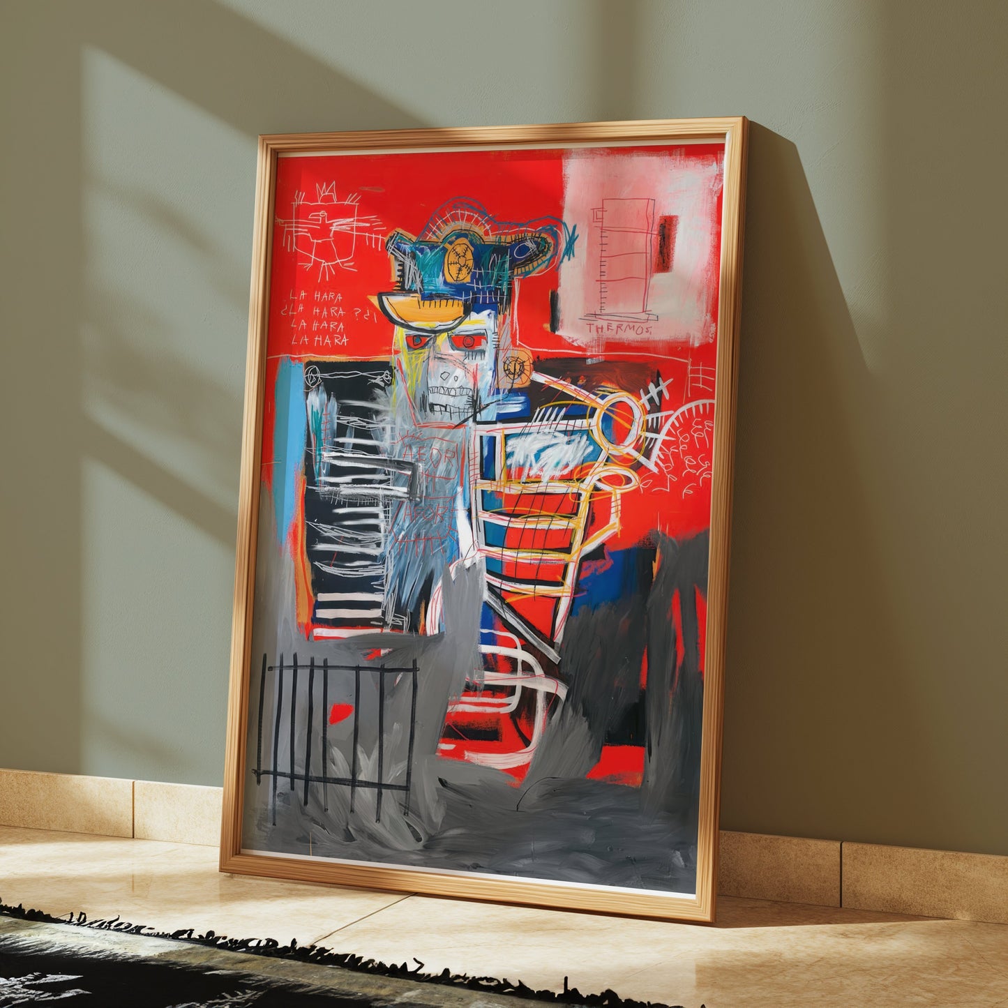 Premium Poster of Abstract Expressionist Inspired Urban Graffiti Wall Art Posters