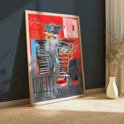 Premium Poster of Abstract Expressionist Inspired Urban Graffiti Wall Art Posters