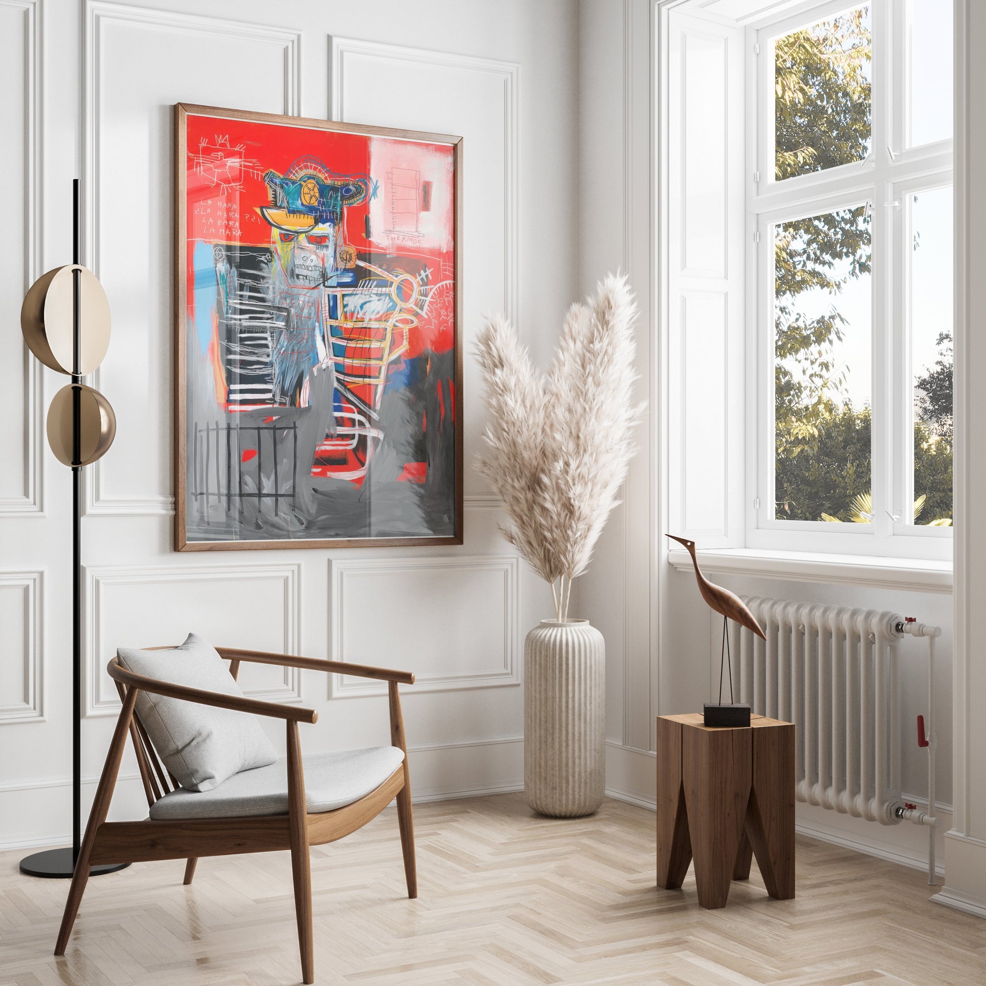 Premium Poster of Abstract Expressionist Inspired Urban Graffiti Wall Art Posters