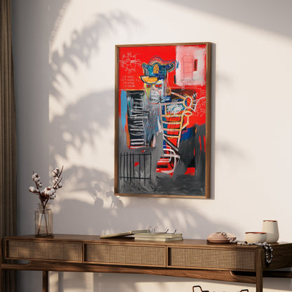 Premium Poster of Abstract Expressionist Inspired Urban Graffiti Wall Art Posters