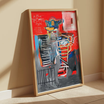 Premium Poster of Abstract Expressionist Inspired Urban Graffiti Wall Art Posters