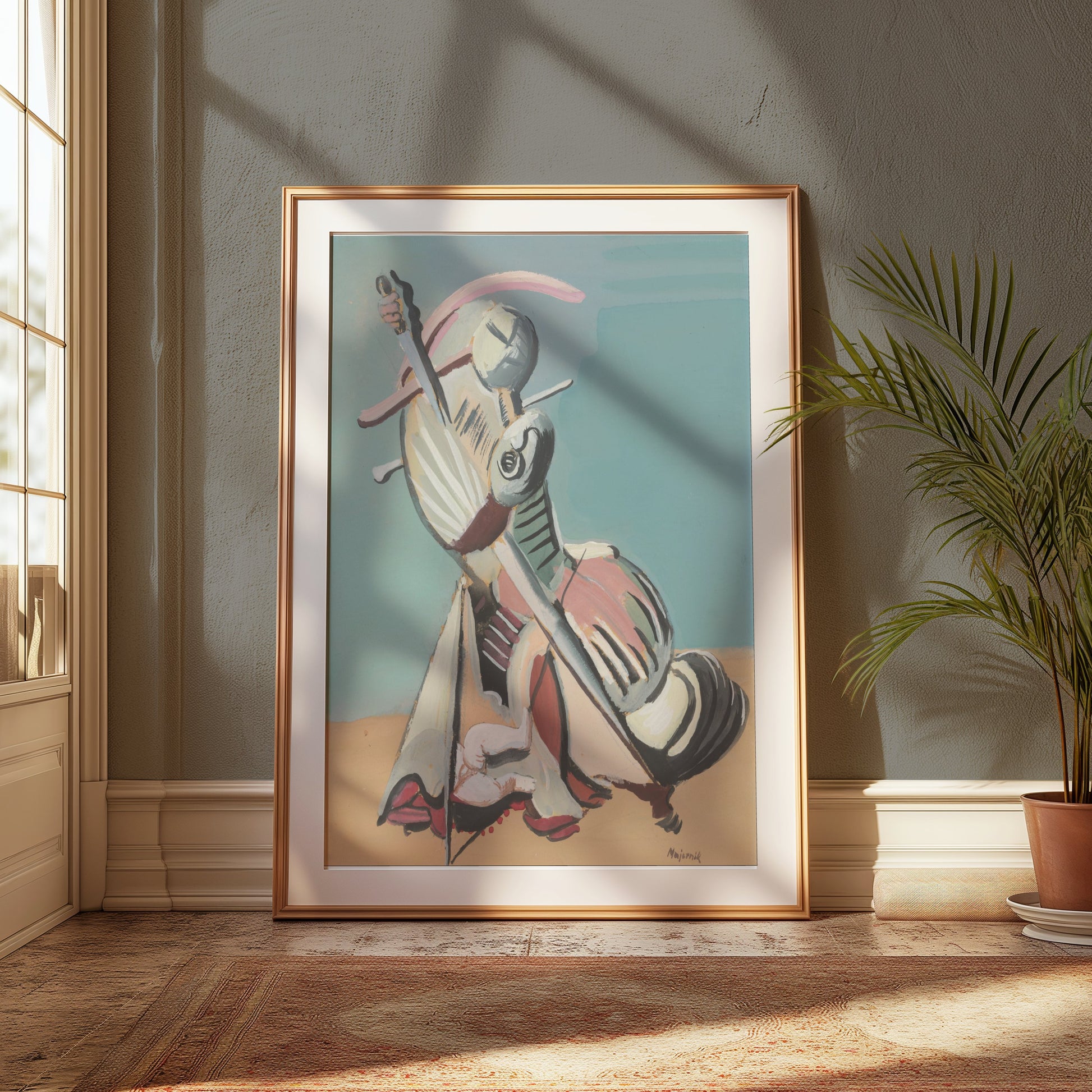 Premium Poster of Abstract Expressionist Style Musician Artwork Posters