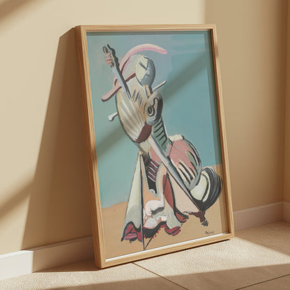 Premium Poster of Abstract Expressionist Style Musician Artwork Posters
