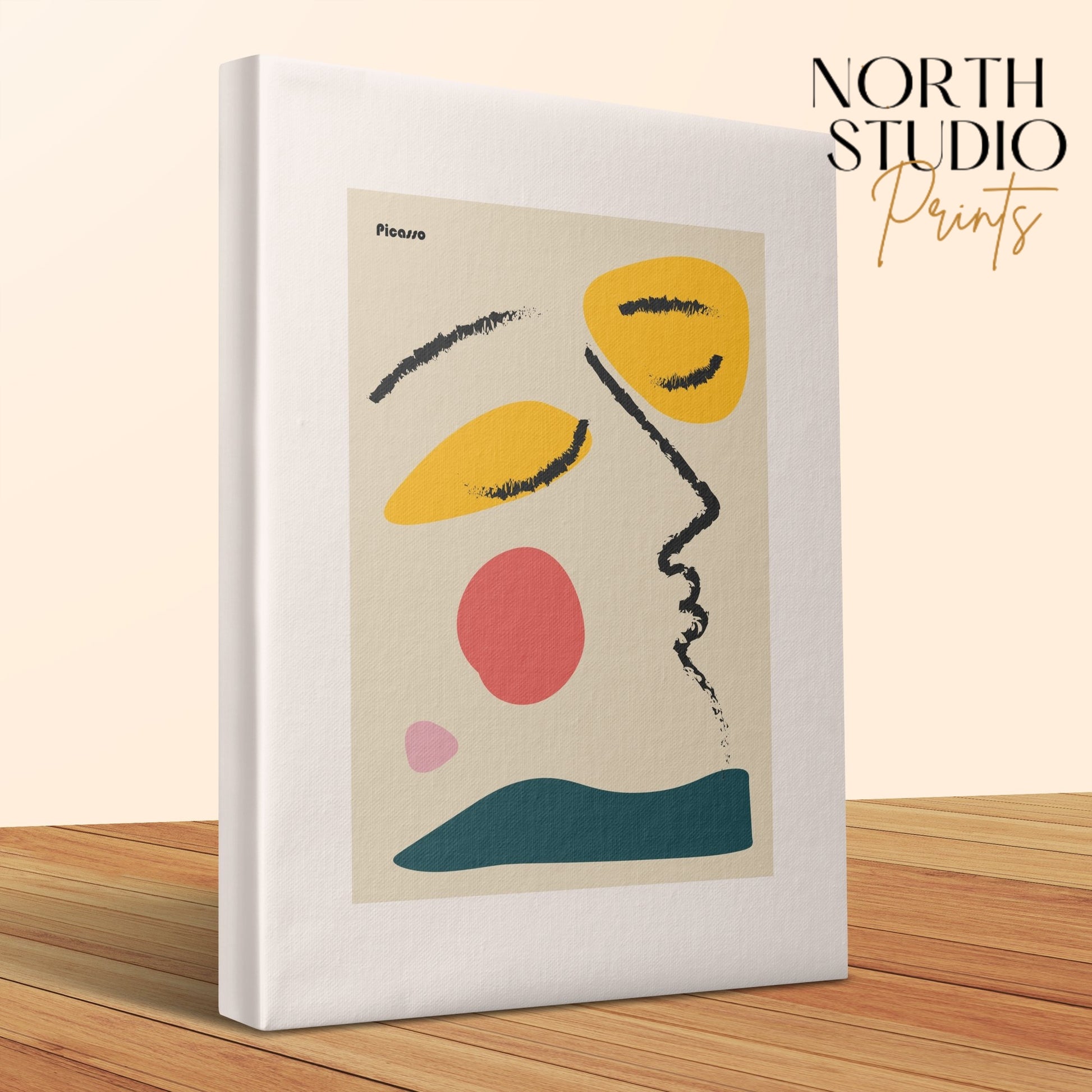 Premium Poster of Abstract Faces Picasso Wall Art Canvas Wraps