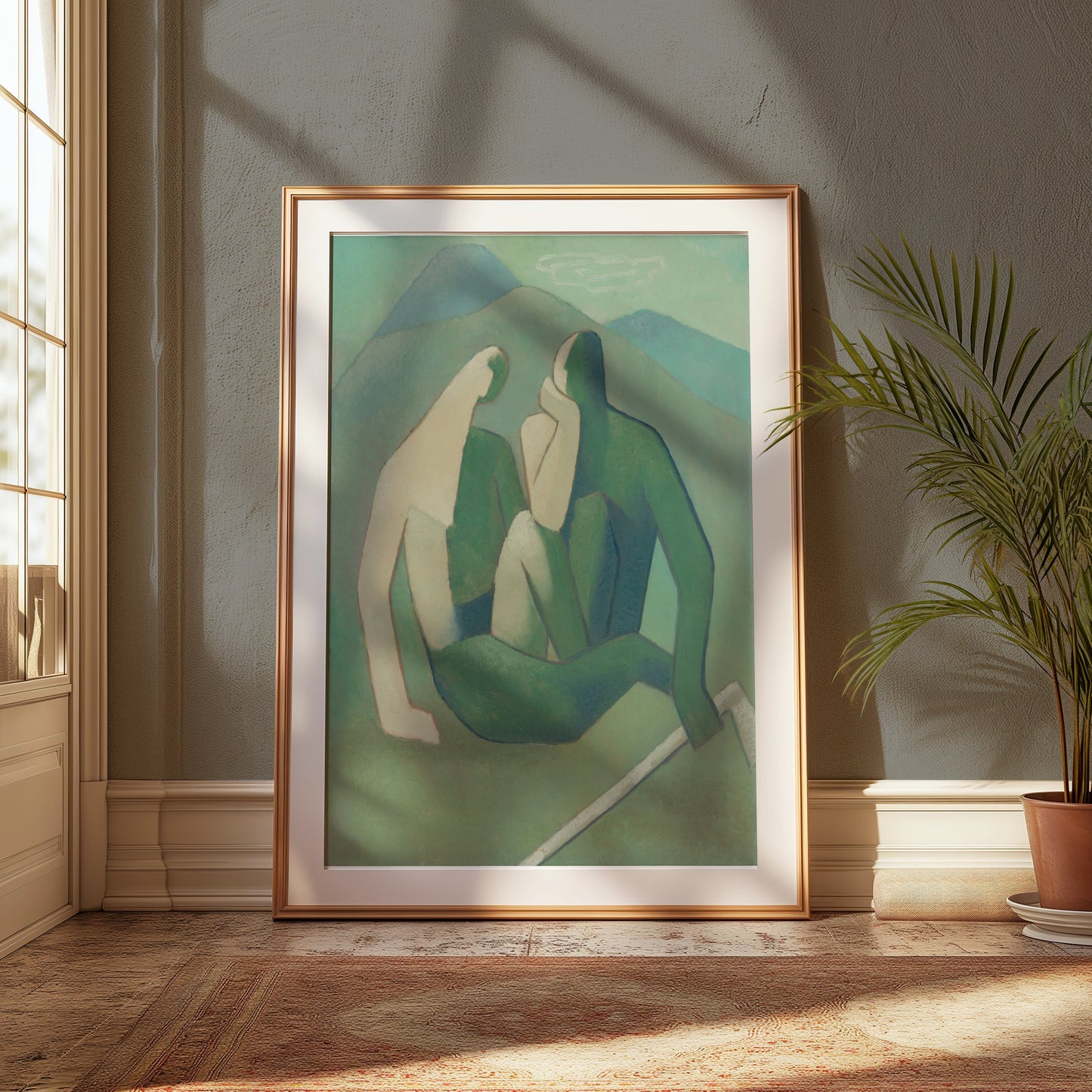 Premium Poster of Abstract Figurative Art with Nature Scene Posters