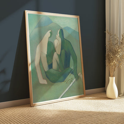 Premium Poster of Abstract Figurative Art with Nature Scene Posters