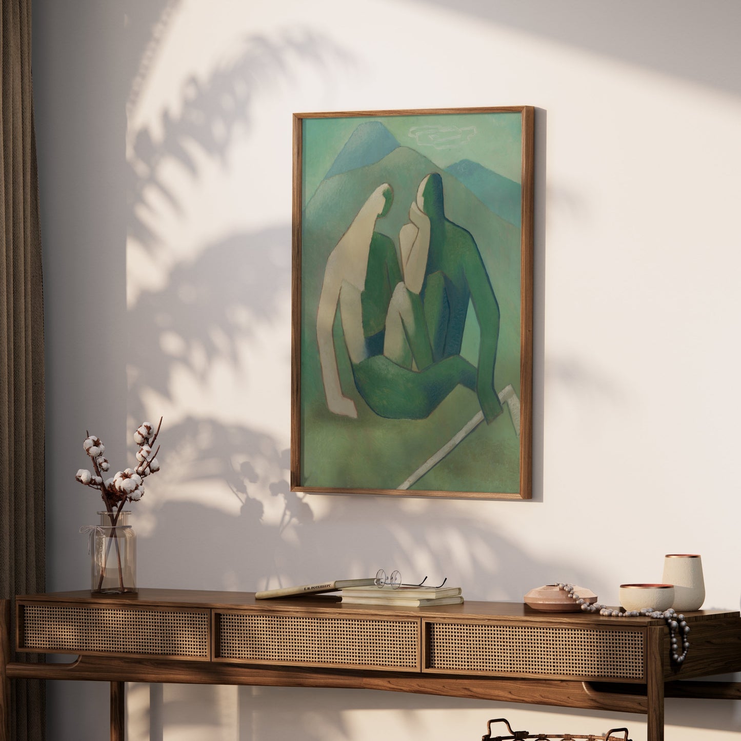 Premium Poster of Abstract Figurative Art with Nature Scene Posters