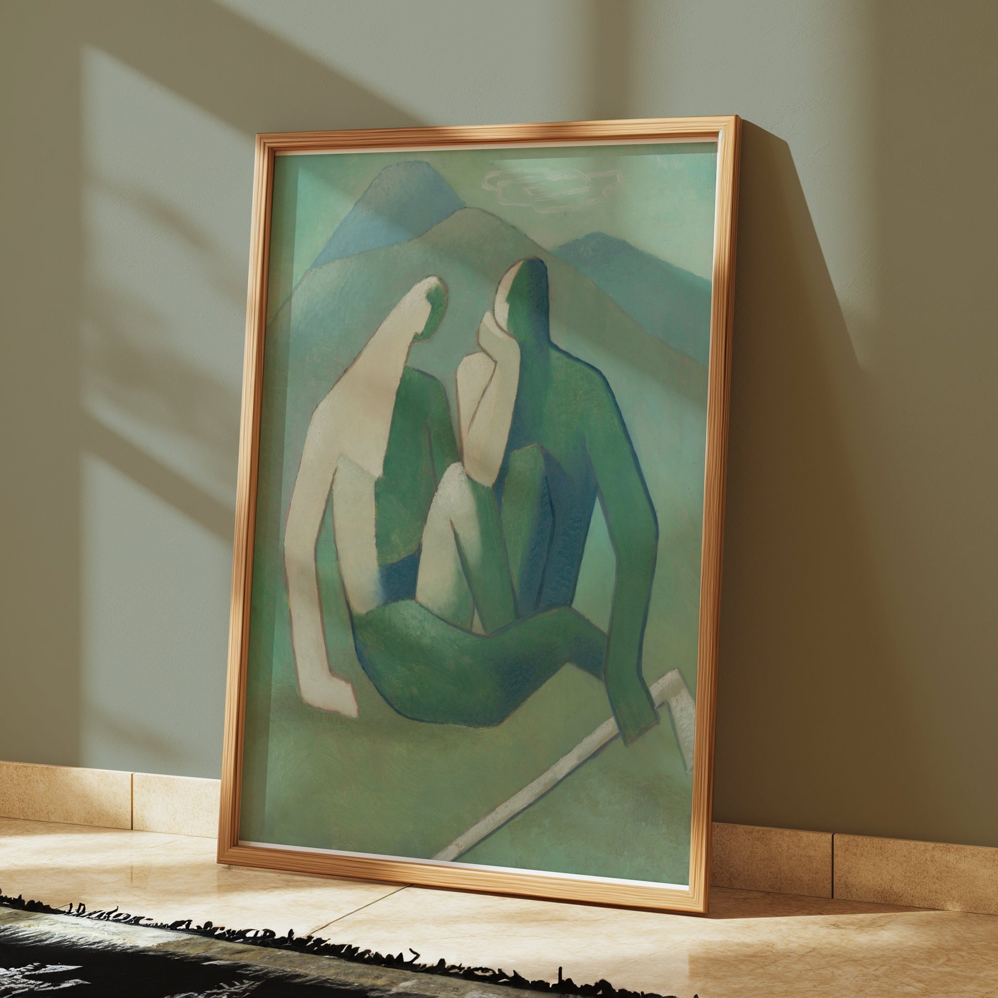 Premium Poster of Abstract Figurative Art with Nature Scene Posters