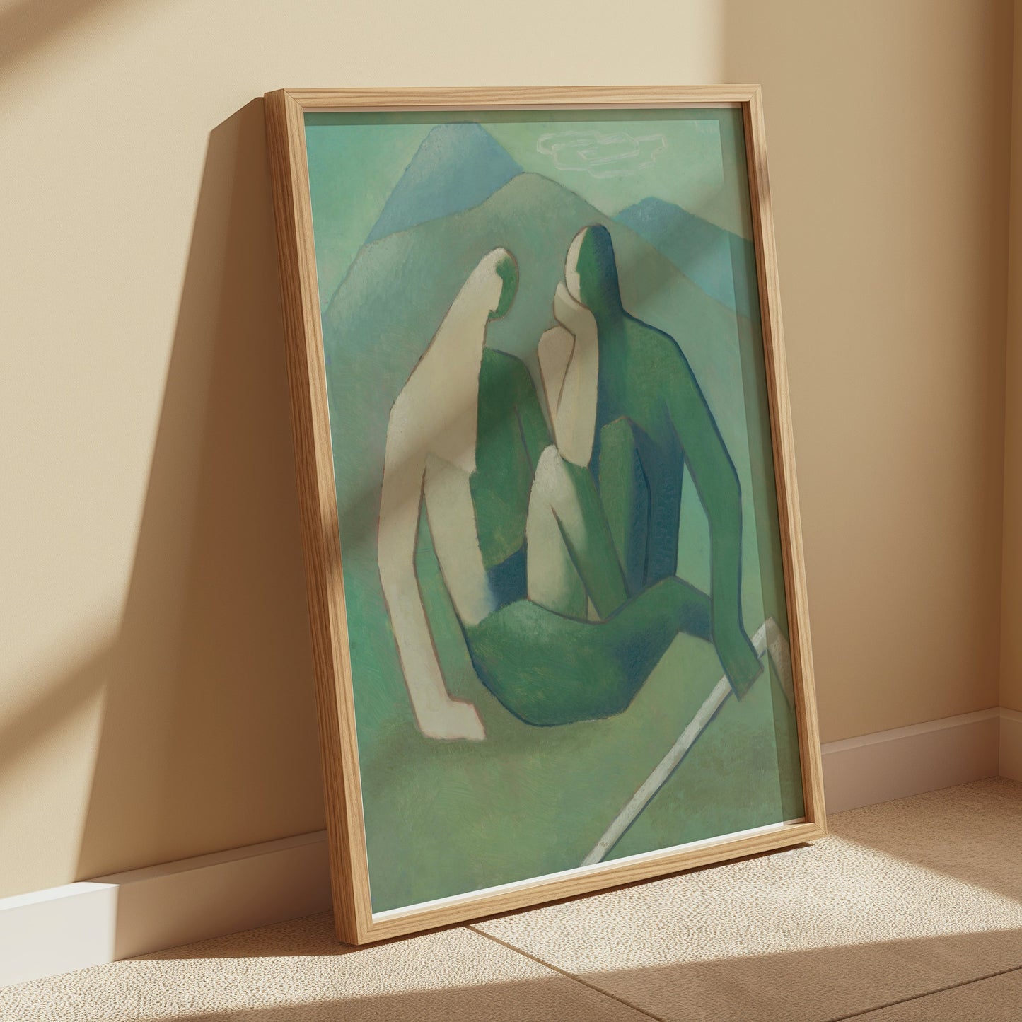 Premium Poster of Abstract Figurative Art with Nature Scene Posters