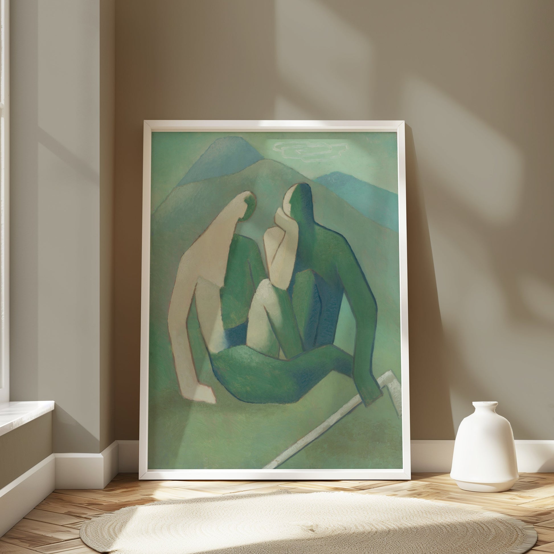 Premium Poster of Abstract Figurative Art with Nature Scene Posters