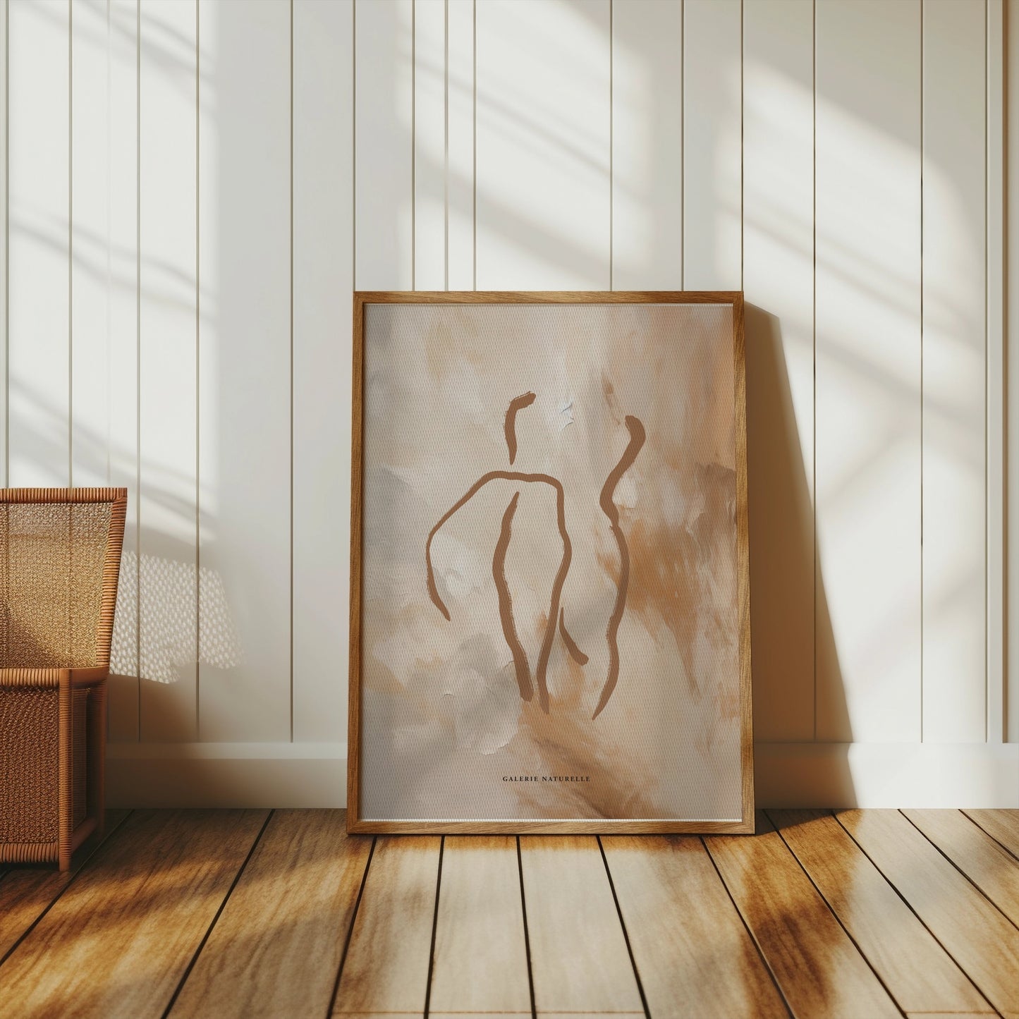 Premium Poster of Abstract Figure Art with Earthy Tones Posters