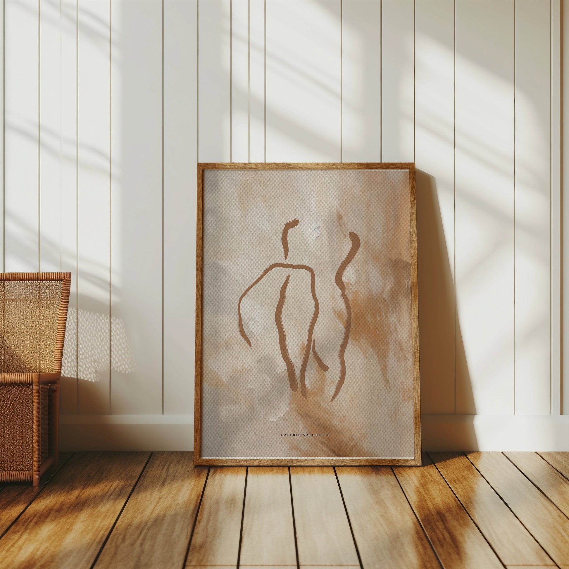 Premium Poster of Abstract Figure Art with Earthy Tones Posters