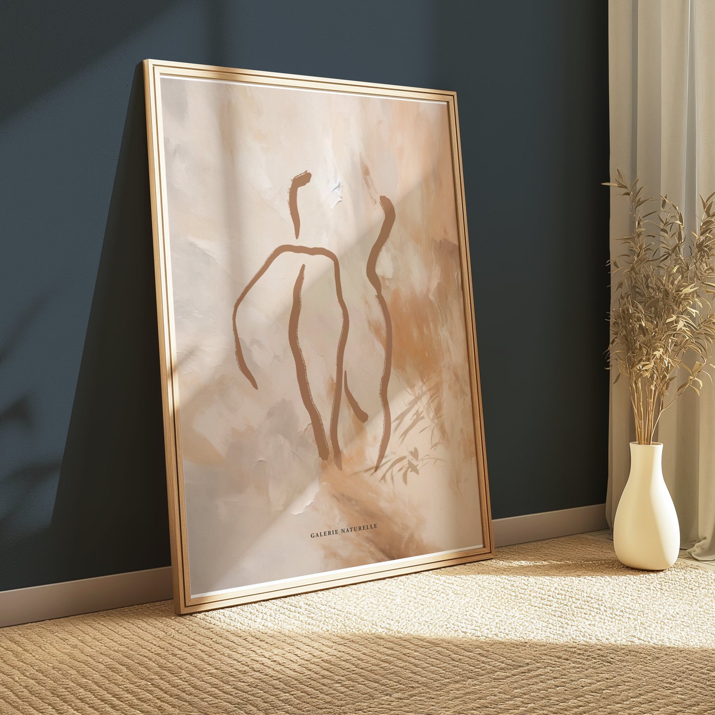 Premium Poster of Abstract Figure Art with Earthy Tones Posters