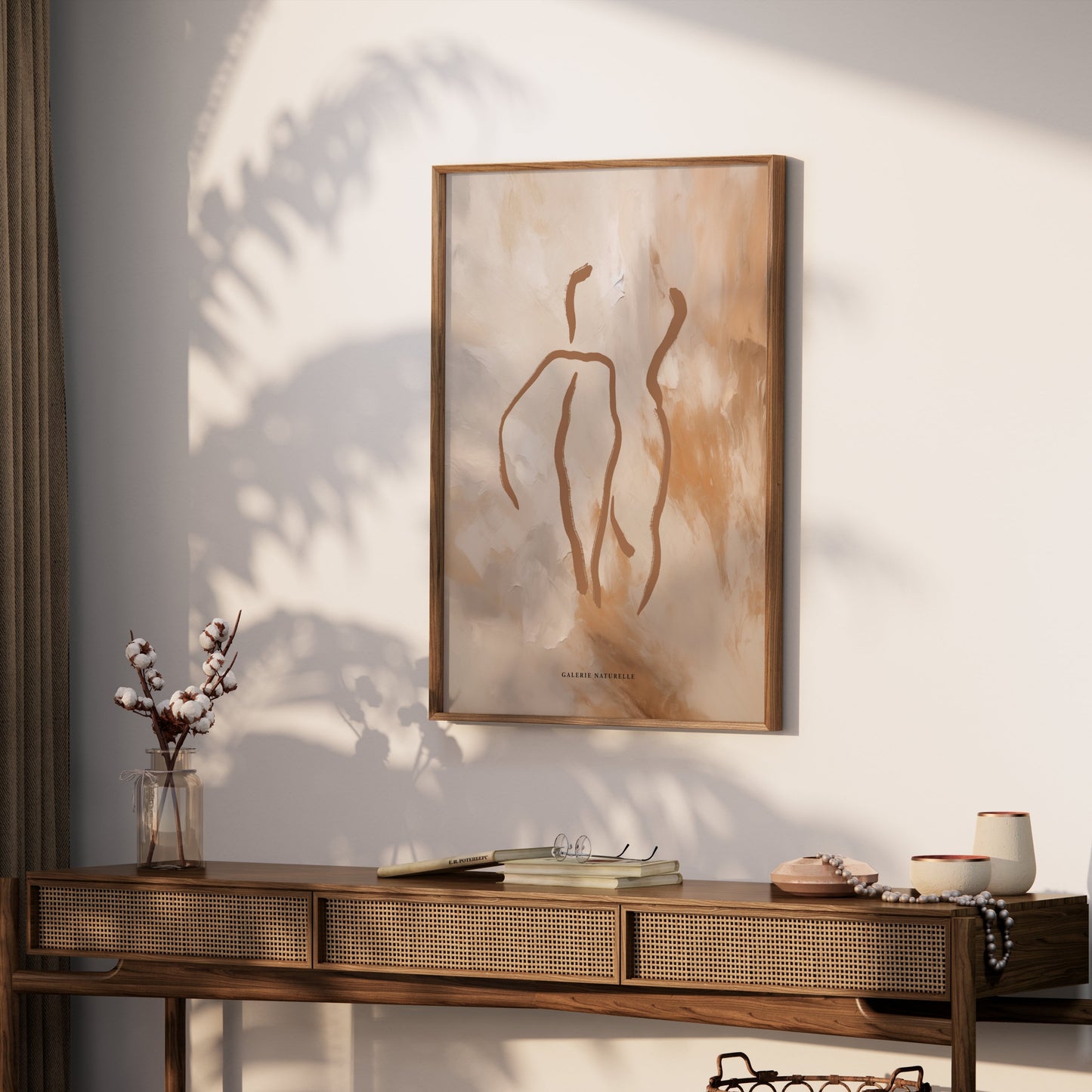 Premium Poster of Abstract Figure Art with Earthy Tones Posters