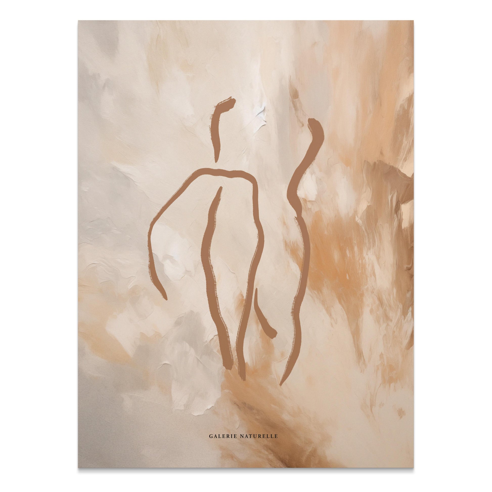 Premium Poster of Abstract Figure Art with Earthy Tones Posters