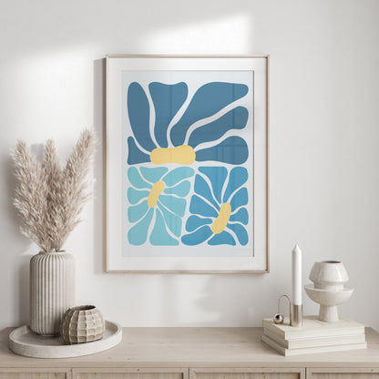 Premium Poster of Abstract Floral Art Design Aesthetic Modern Wall Posters