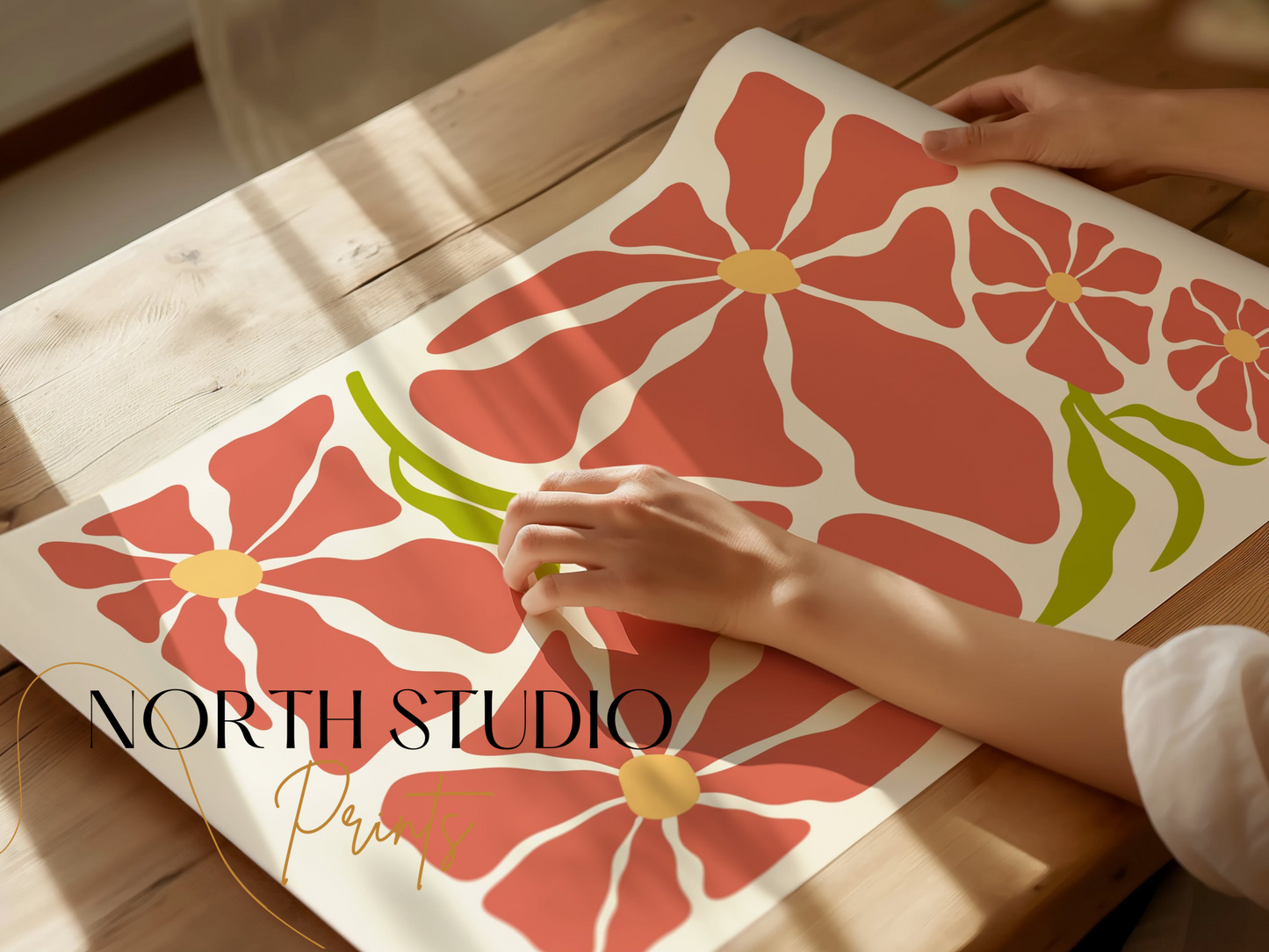 Premium Poster of Abstract Floral Art Design for Modern Home Decor Posters