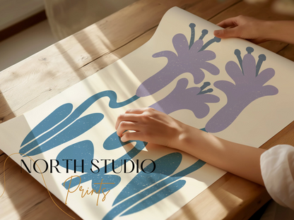 Premium Poster of Abstract Floral Art Lily Design Posters