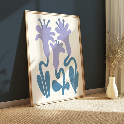 Premium Poster of Abstract Floral Art Lily Design Posters