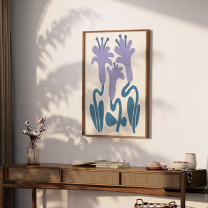 Premium Poster of Abstract Floral Art Lily Design Posters