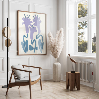 Premium Poster of Abstract Floral Art Lily Design Posters