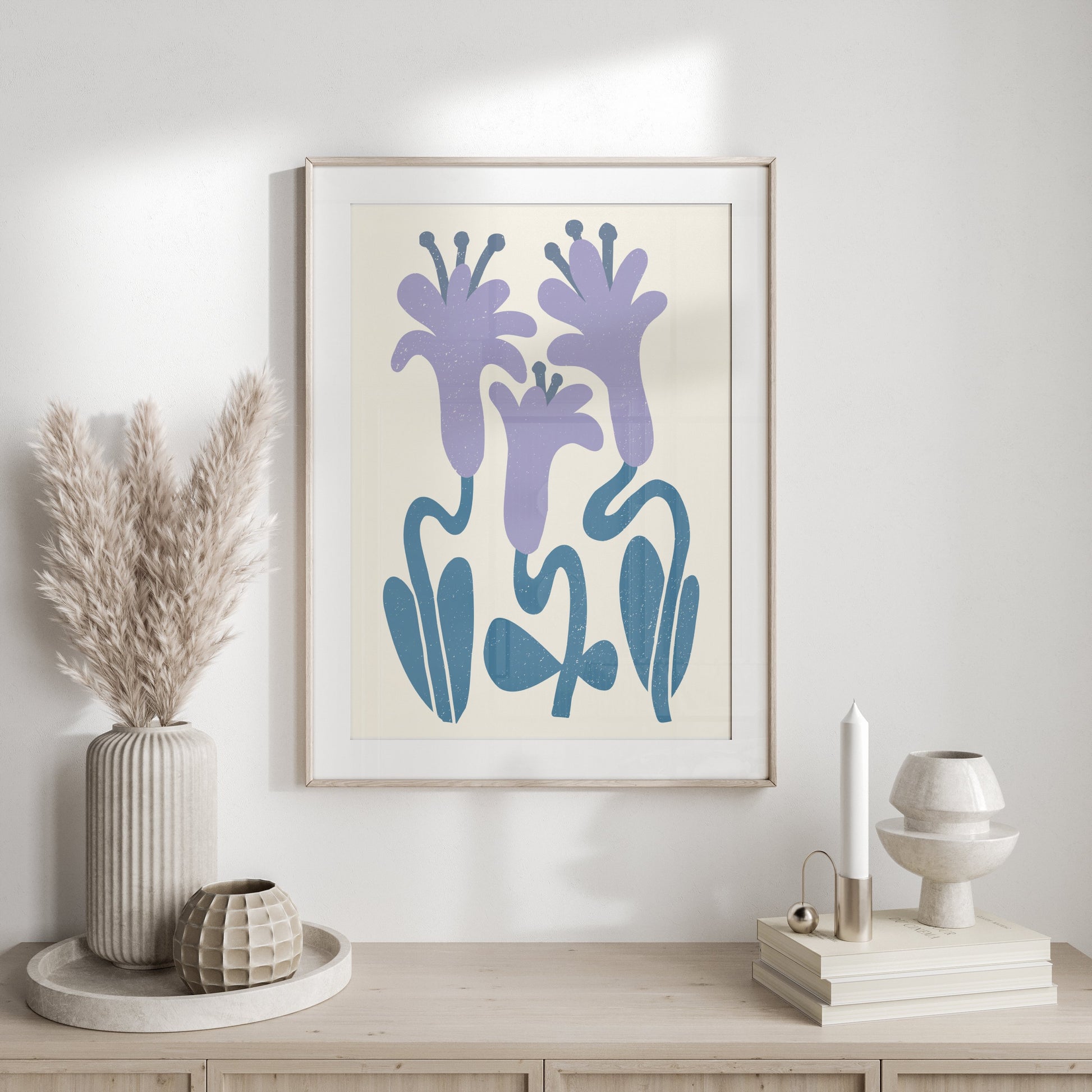 Premium Poster of Abstract Floral Art Lily Design Posters