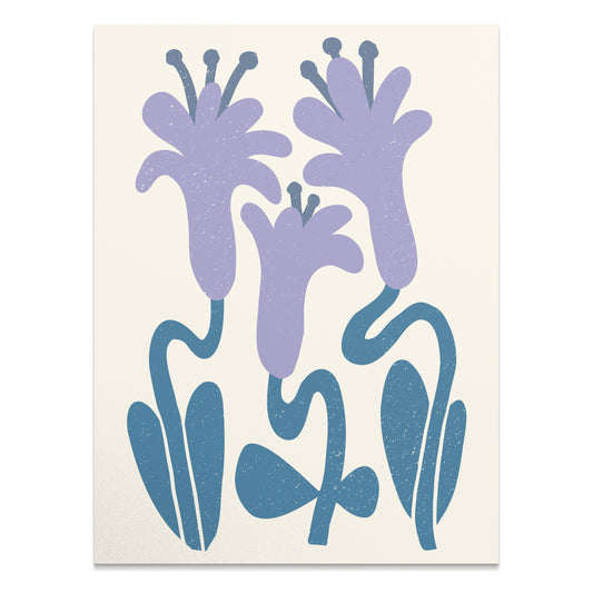 Premium Poster of Abstract Floral Art Lily Design Posters