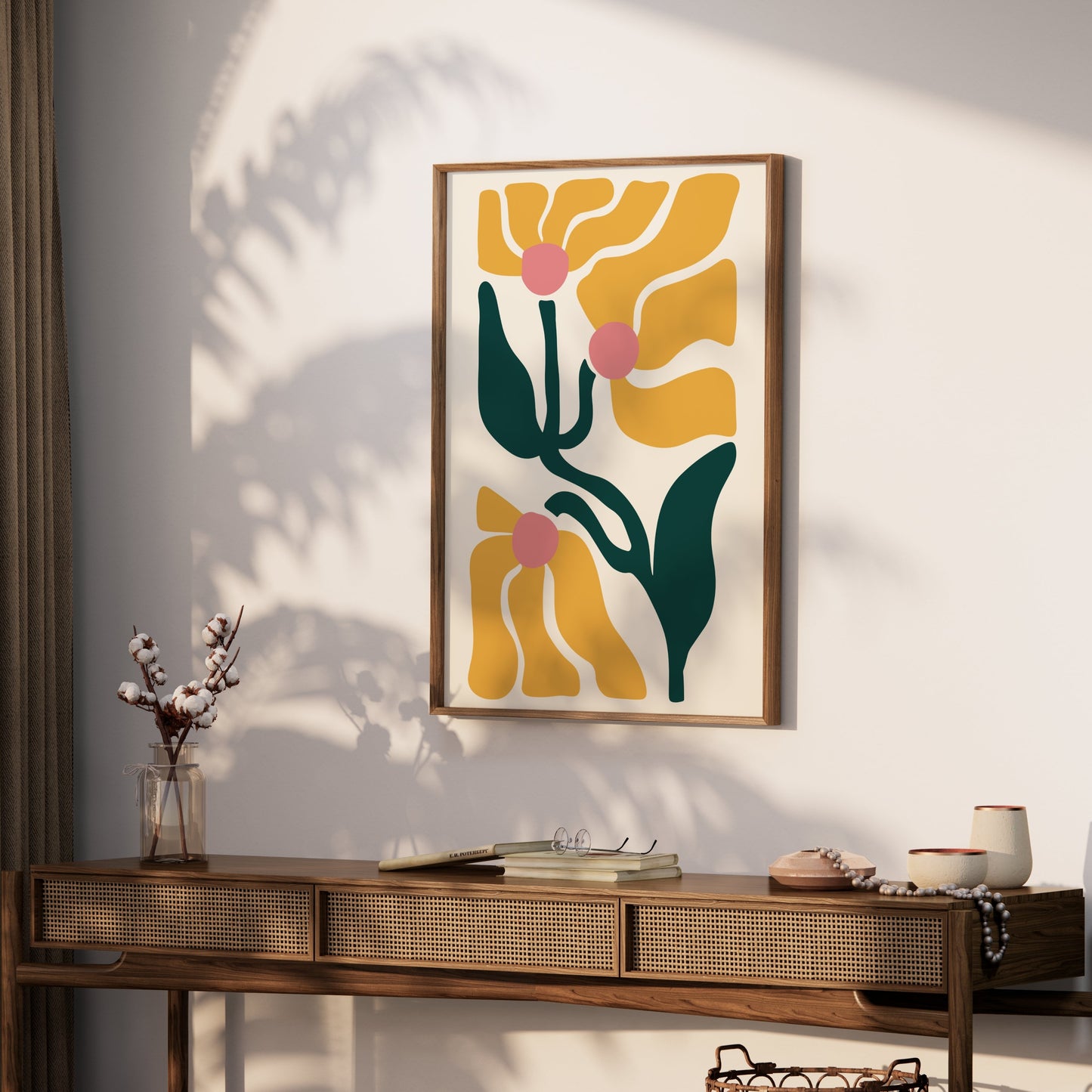 Premium Poster of Abstract Floral Art Modern Aesthetic Wall Decor Posters