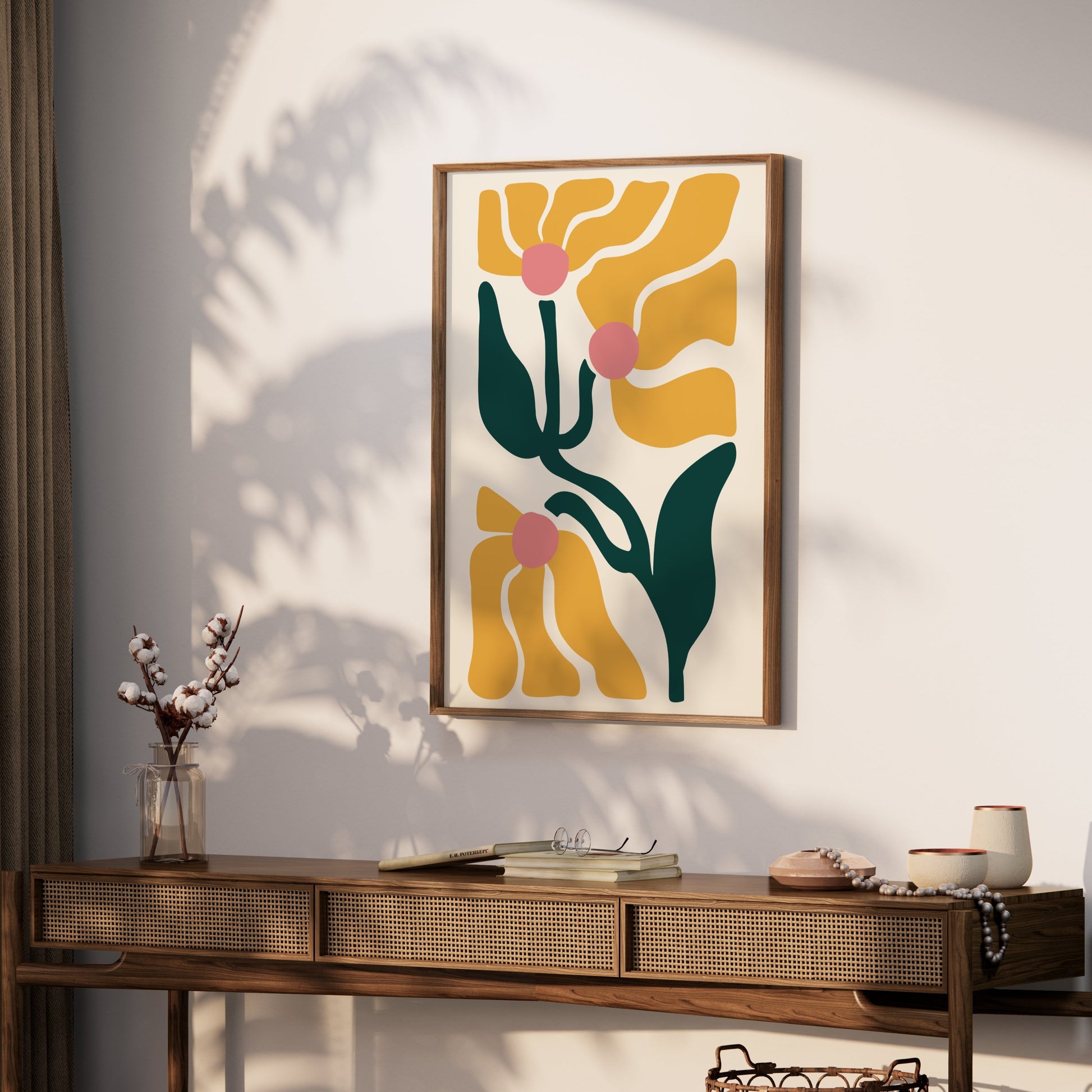 Premium Poster of Abstract Floral Art Modern Aesthetic Wall Decor Posters