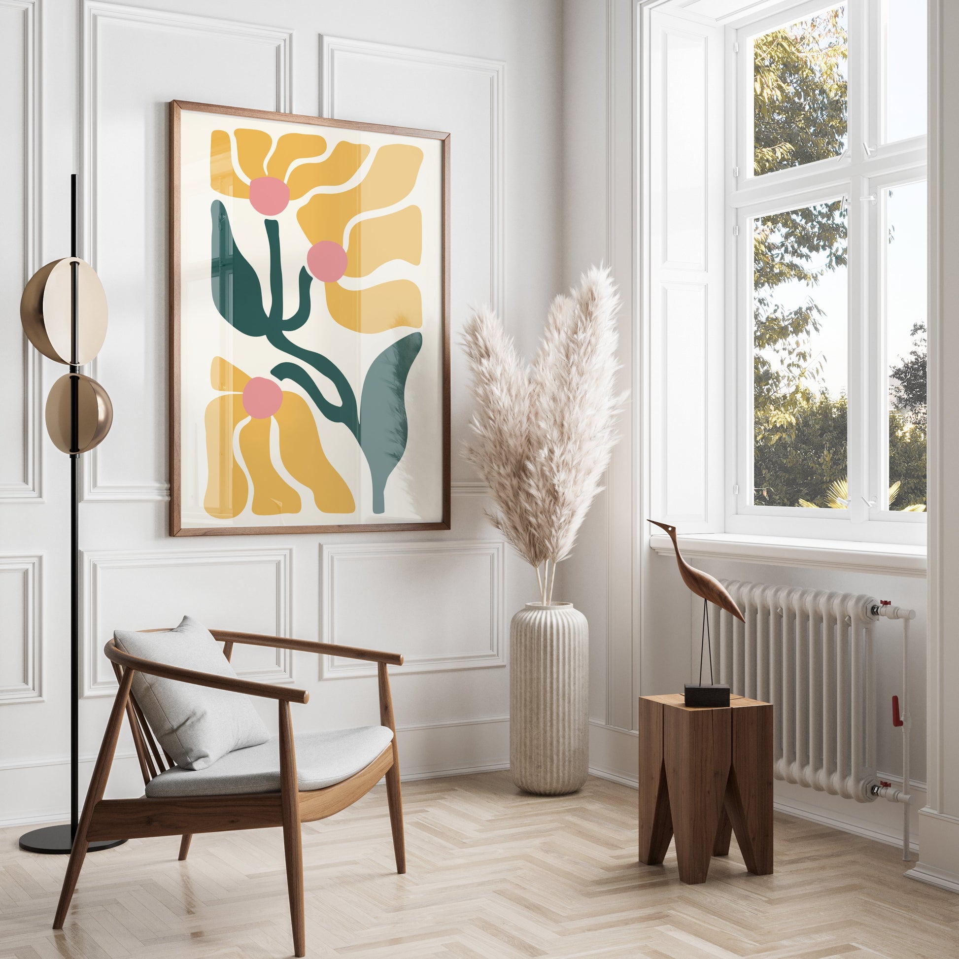 Premium Poster of Abstract Floral Art Modern Aesthetic Wall Decor Posters