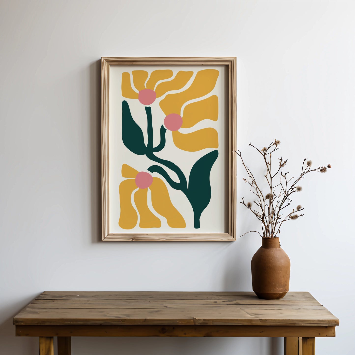 Premium Poster of Abstract Floral Art Modern Aesthetic Wall Decor Posters