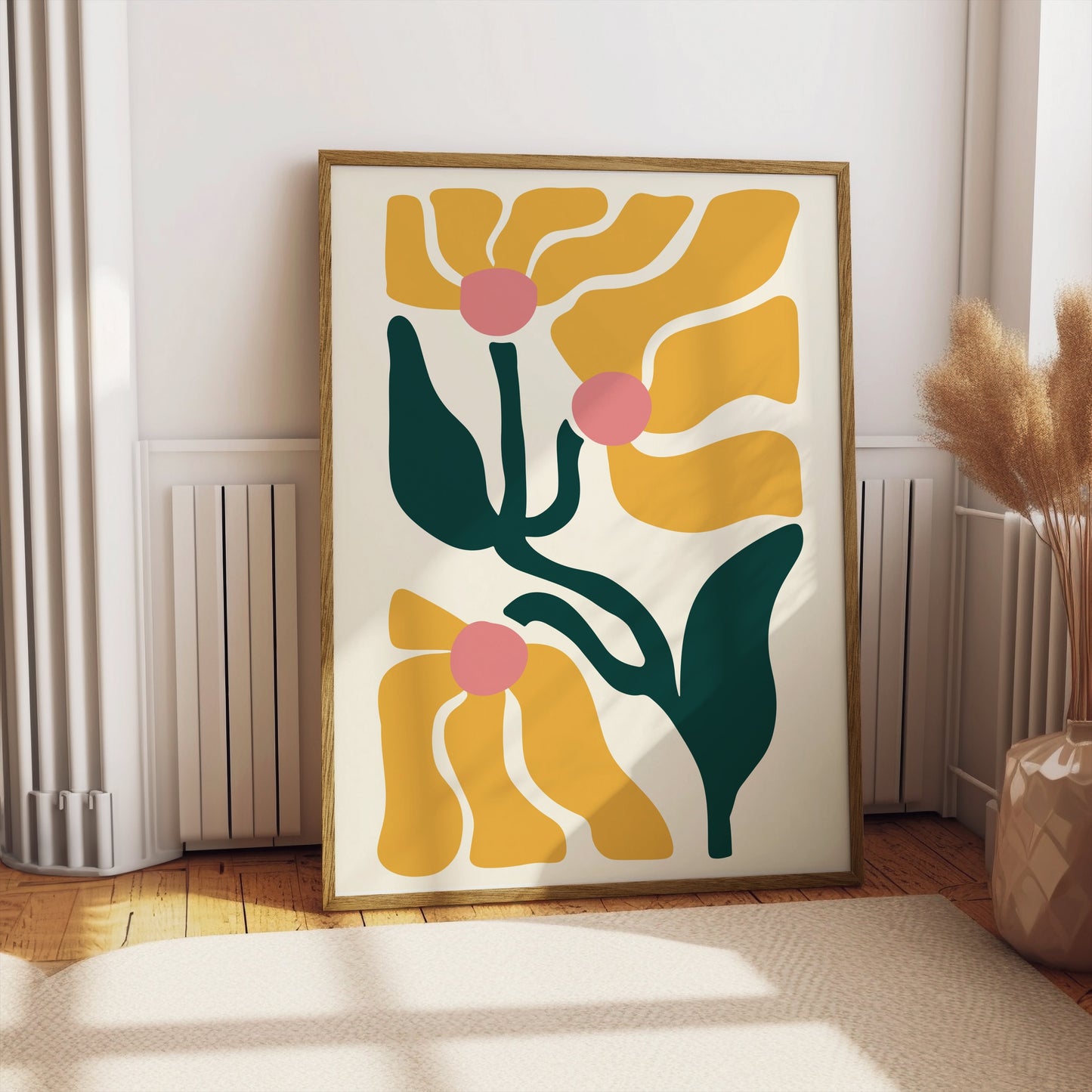 Premium Poster of Abstract Floral Art Modern Aesthetic Wall Decor Posters